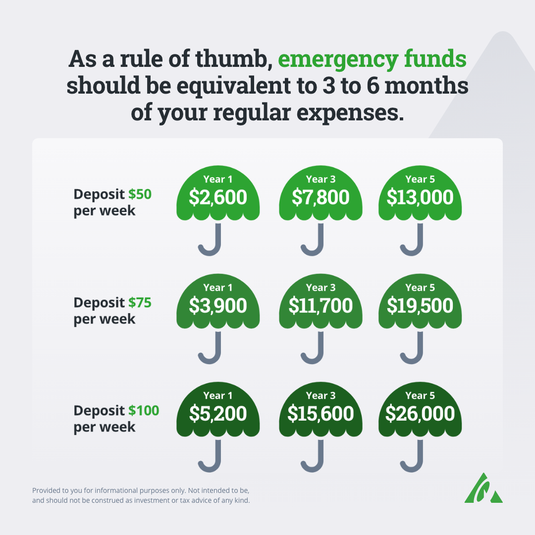 emergency funds infographic