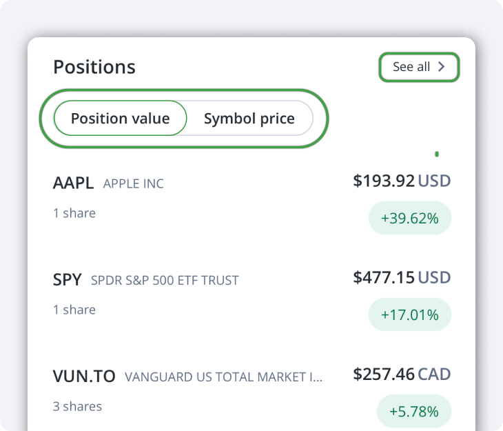 Account positions on QuestMobile