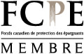 Logo du FCPE sur fond foncé